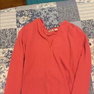 Cato Pink Waffle Knit Long Sleeve Top